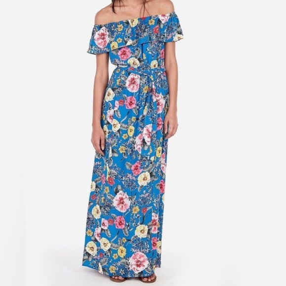 knee length dresses for ladies Nuichan Women's Off the shoulder boho chic maxi dress